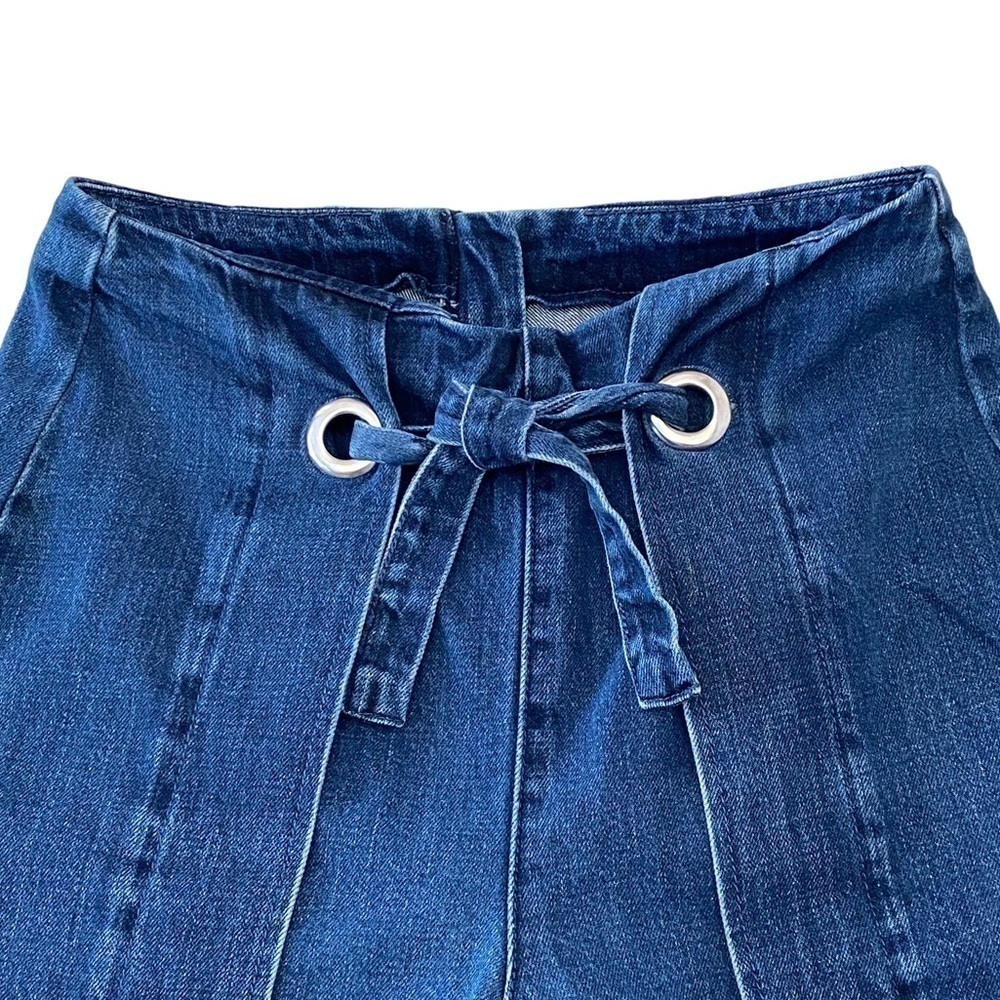 Madewell Blue Denim Wide Leg Culottes - Picture 3 of 11